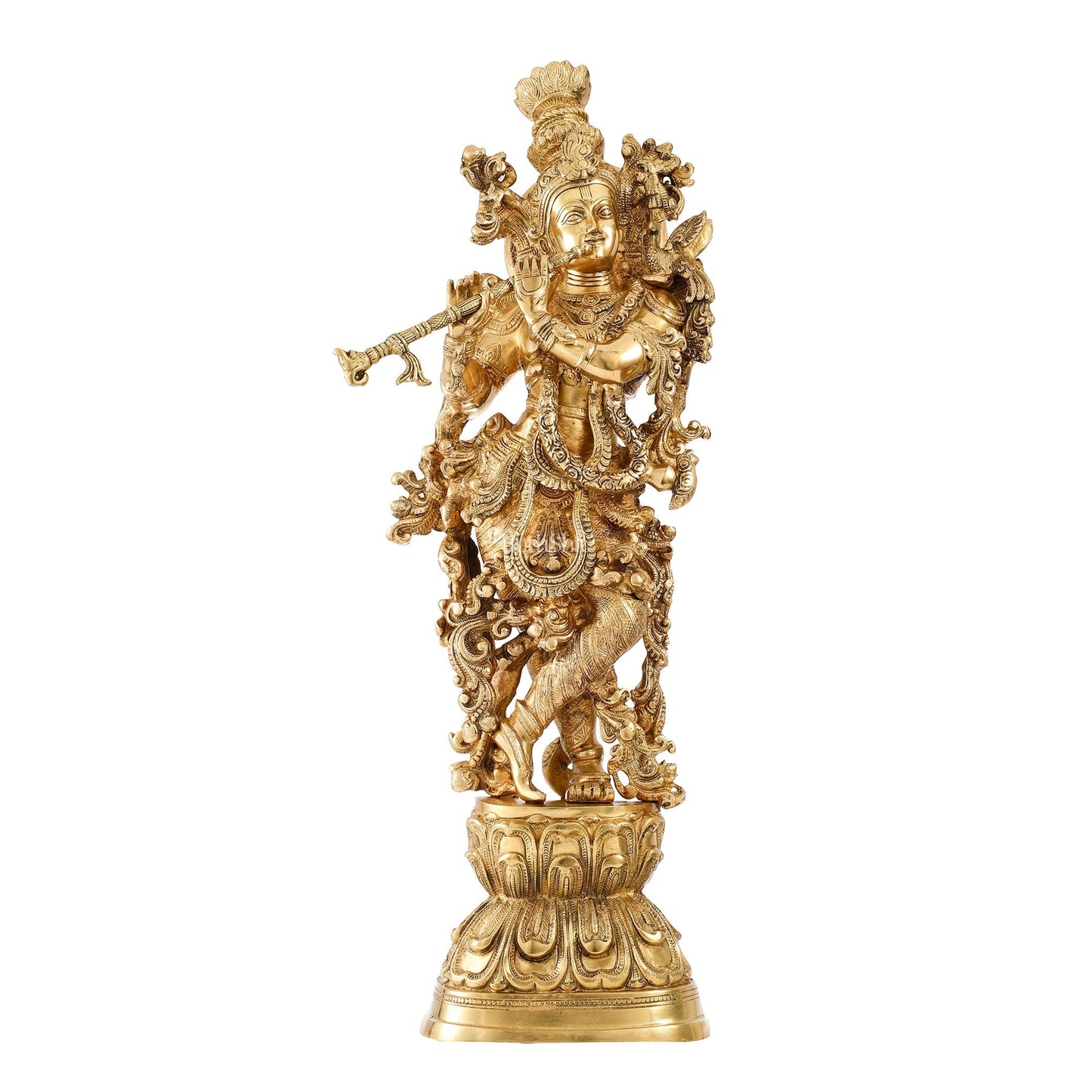 Brass Radha Krishna Idols 29 inch