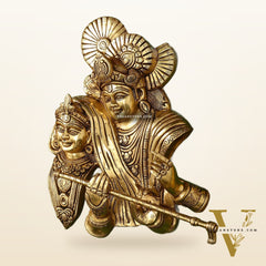 Brass Radha Krishna Wall hanging 13 inch