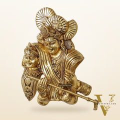 Brass Radha Krishna Wall hanging 13 inch