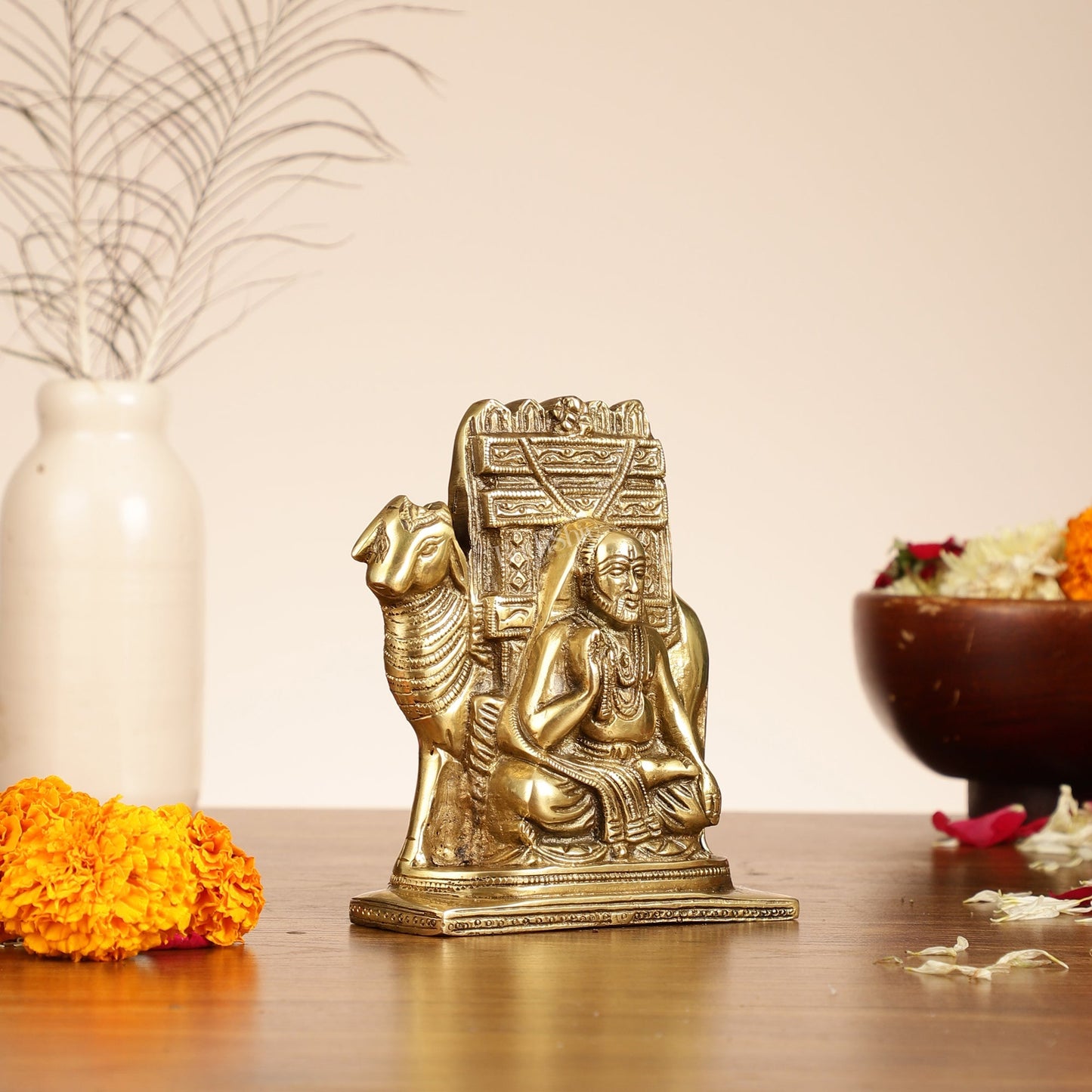 Brass Raghavendra Swamy  idol 5.5 inch