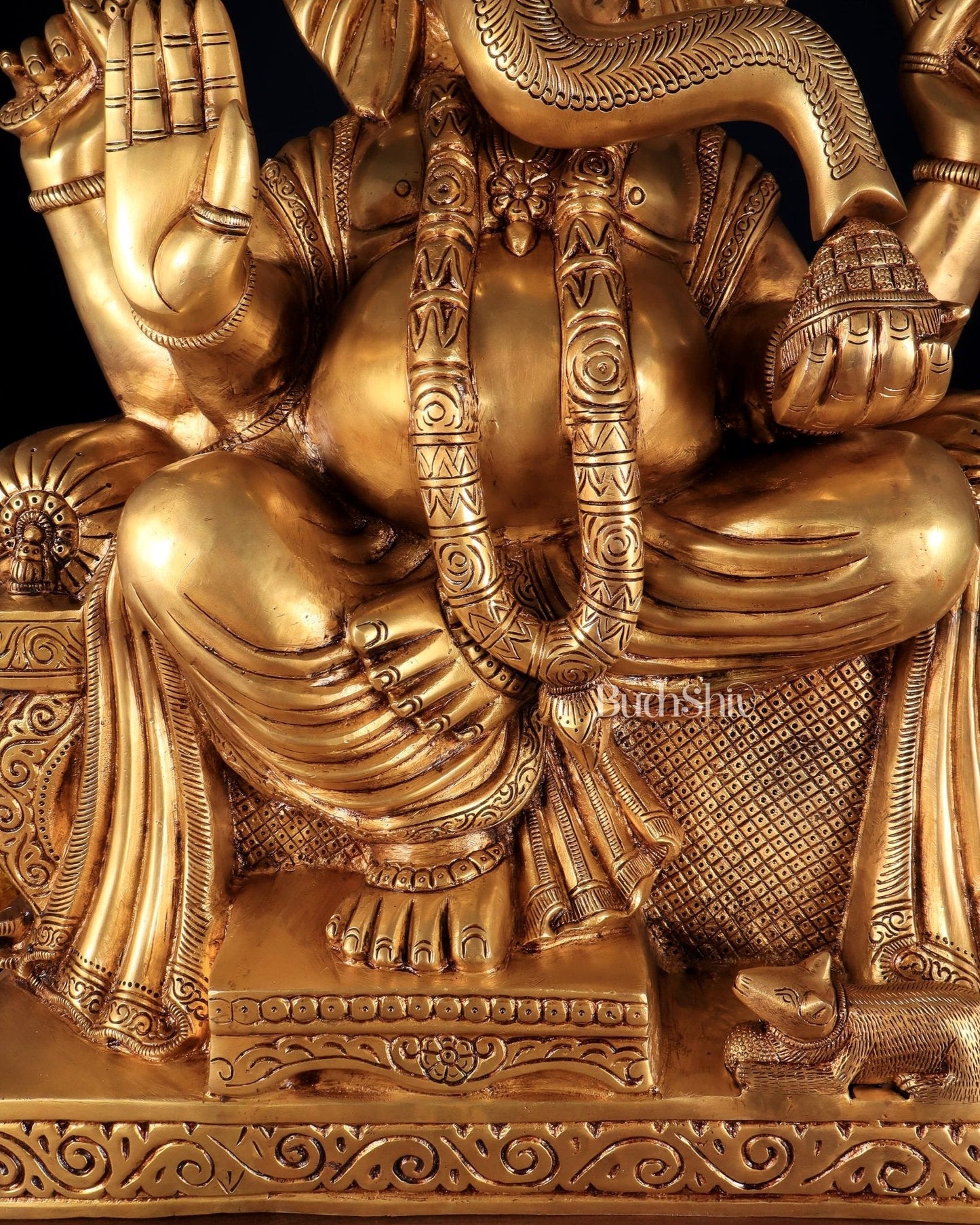 Brass Ganesha large Statue 25"
