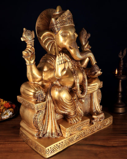 Brass Ganesha large Statue 25"