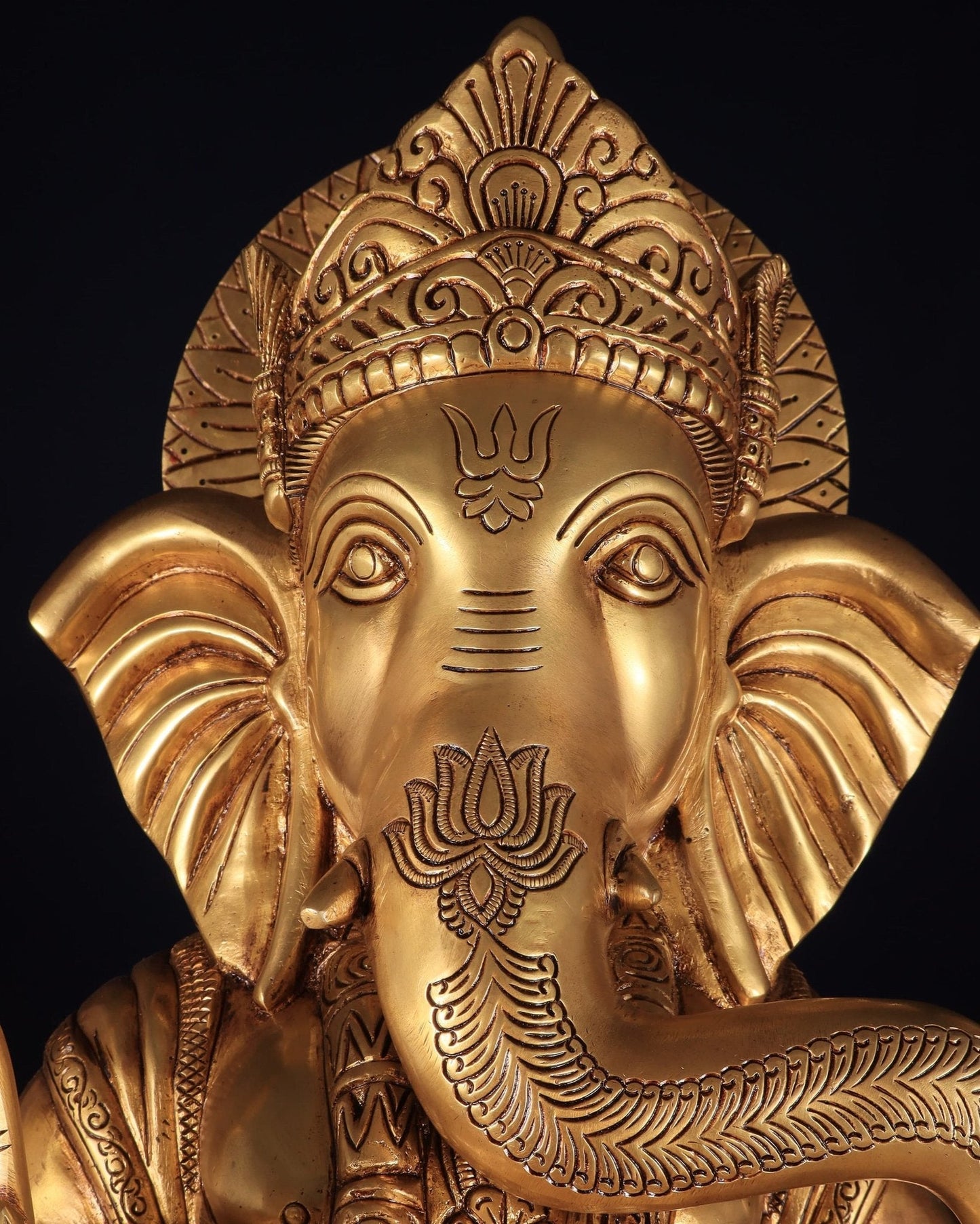 Brass Ganesha large Statue 25"