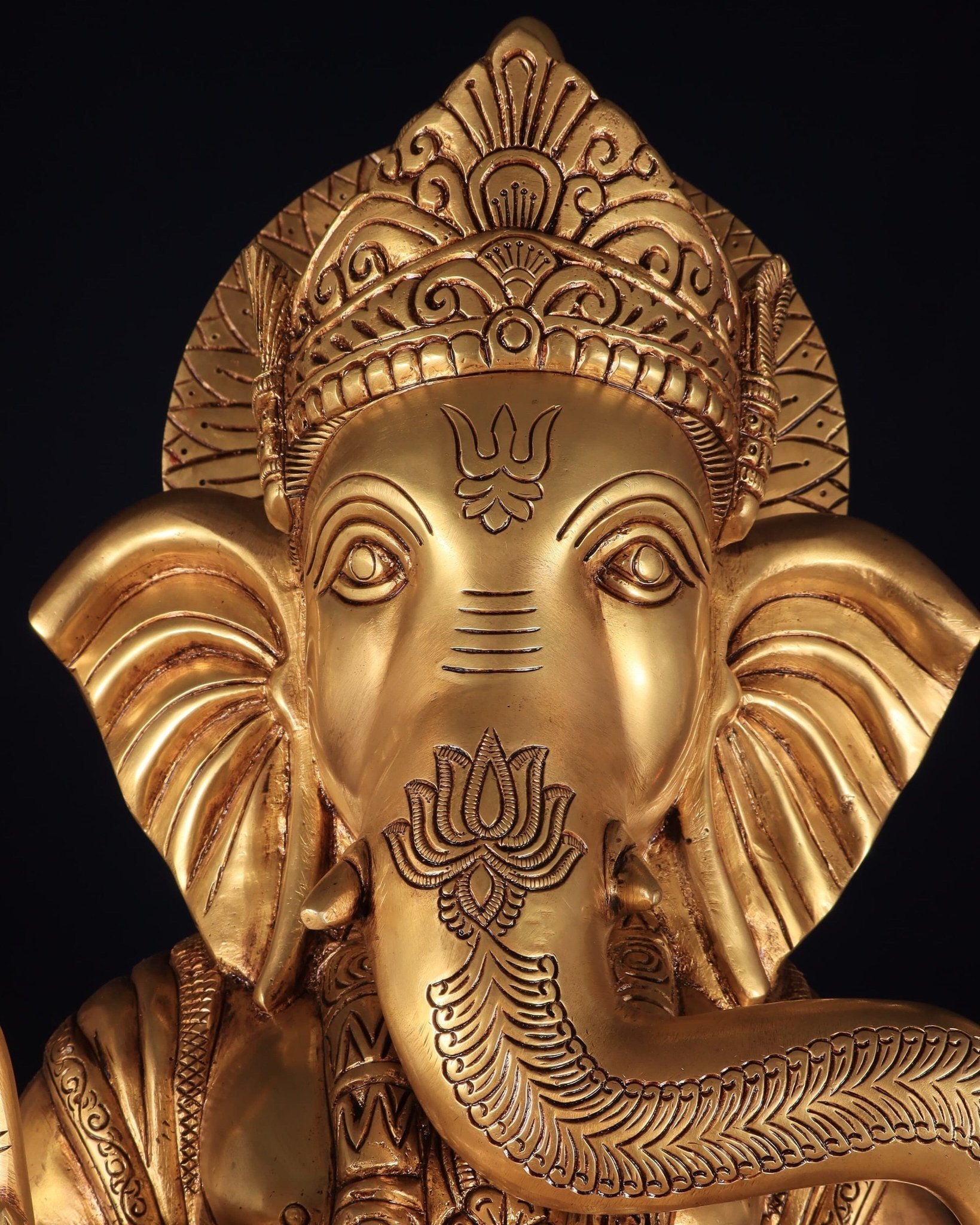 Brass Ganesha large Statue 25"