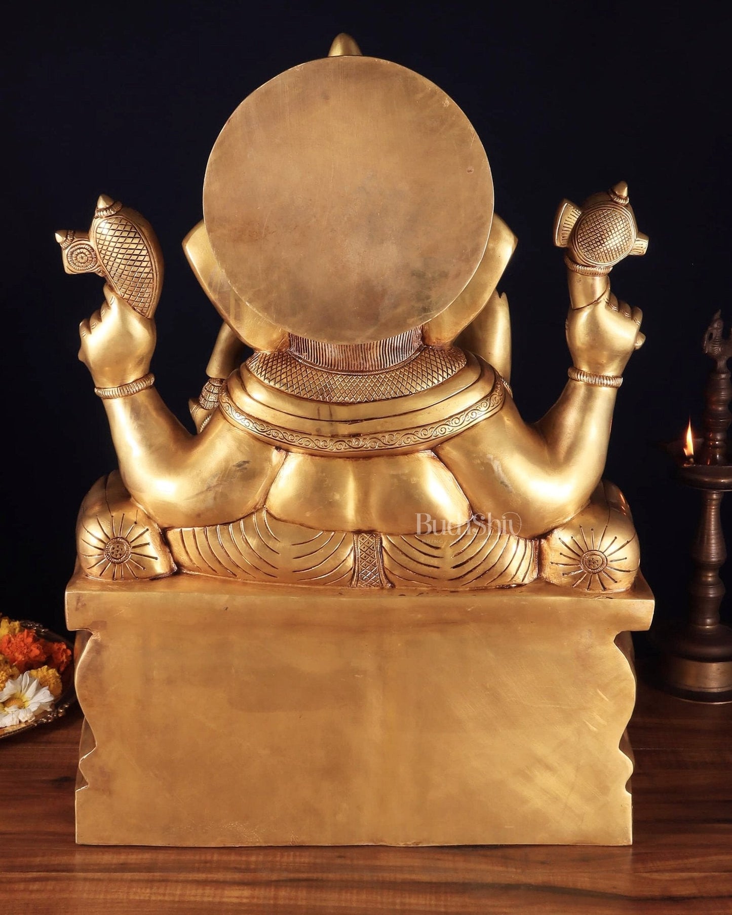 Brass Ganesha large Statue 25"