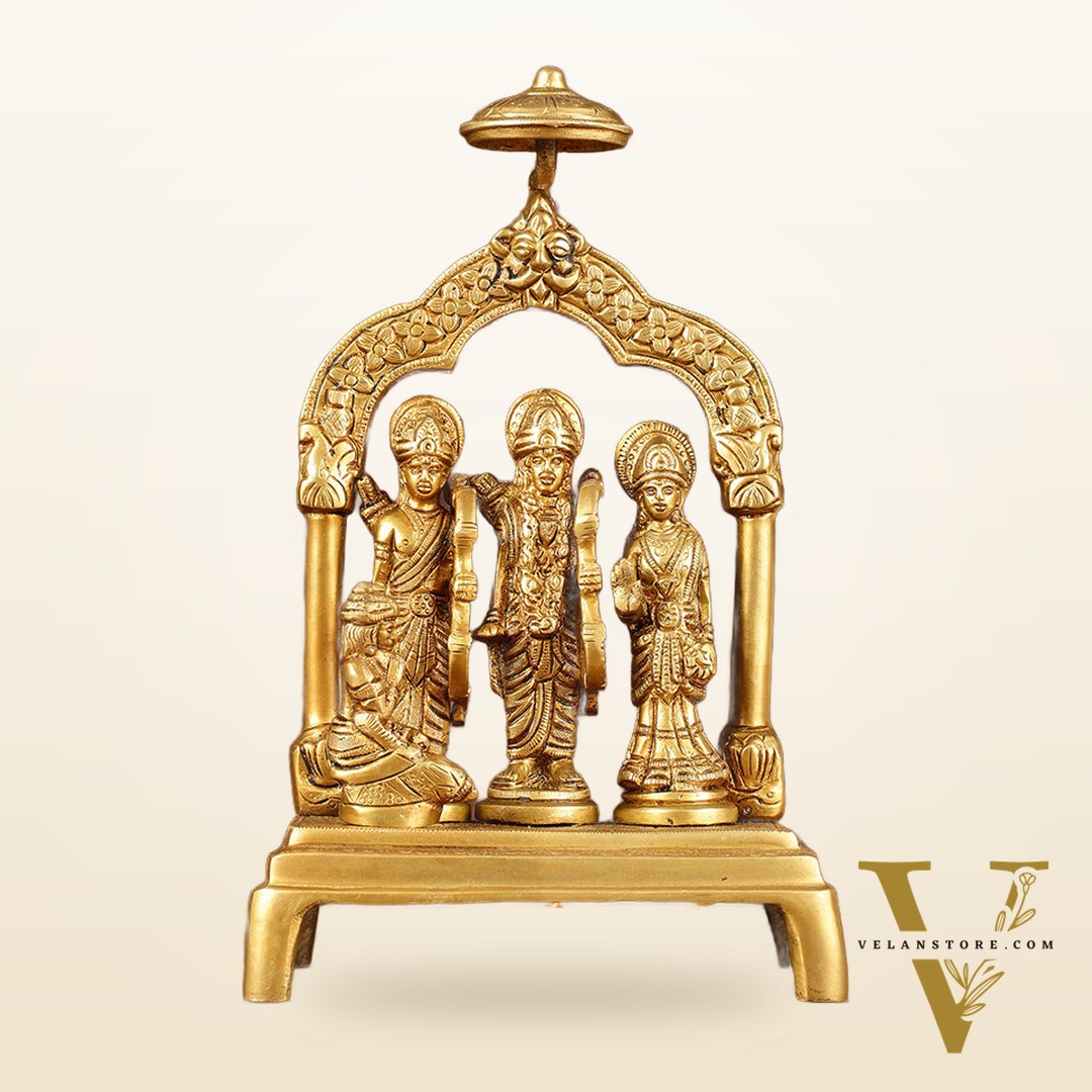 Brass Ram Darbar Idol | Height: 9.5 inch