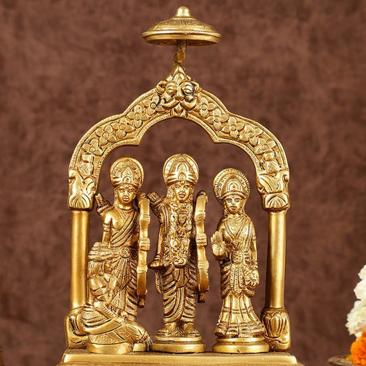 Brass Ram Darbar Idol | Height: 9.5 inch