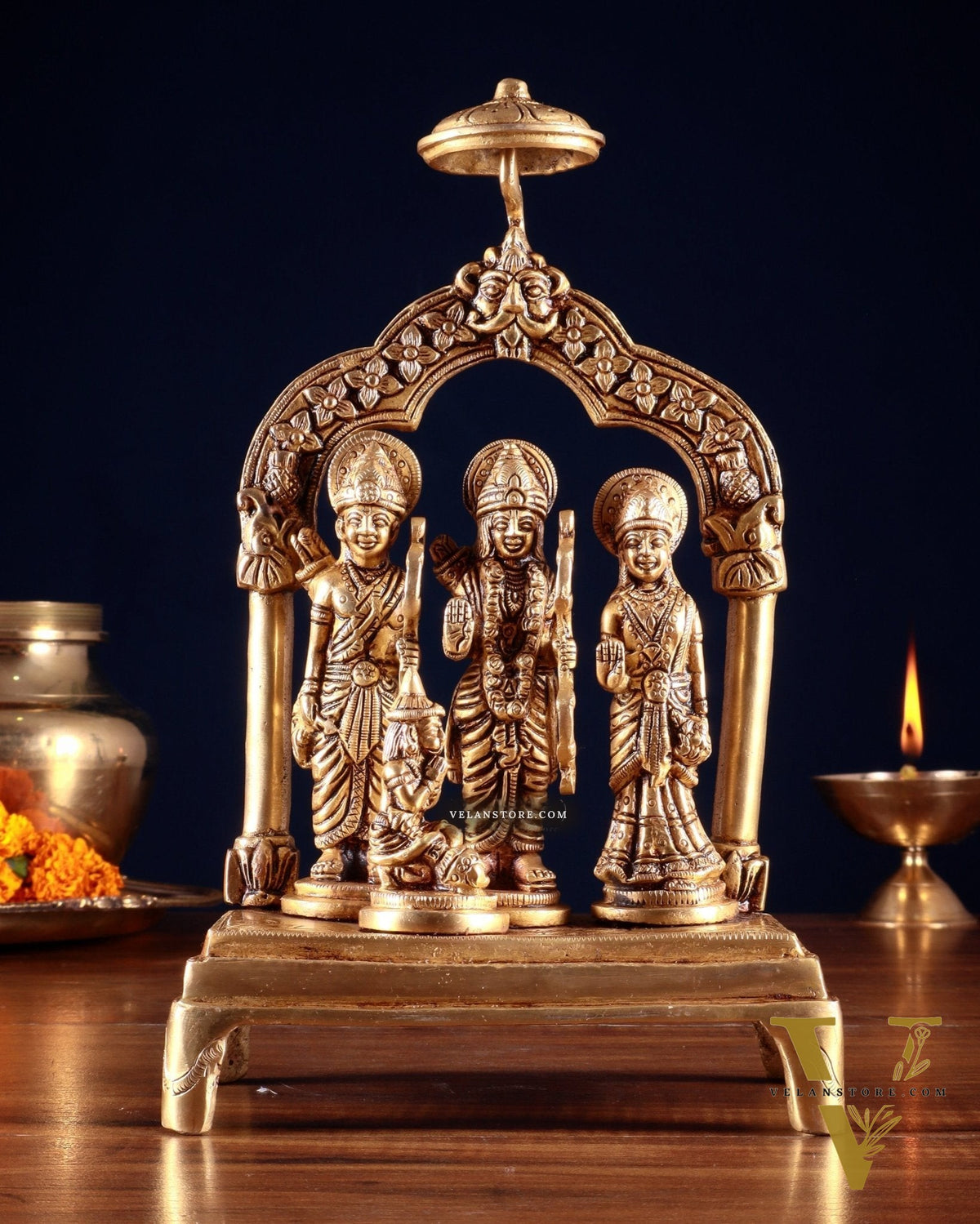 Brass Ram Darbar Idol set 9.5"