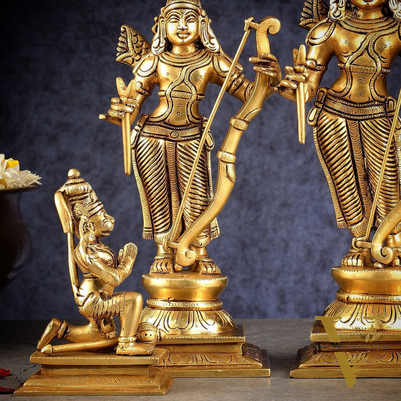 Brass Ram darbar Idols 12 inch