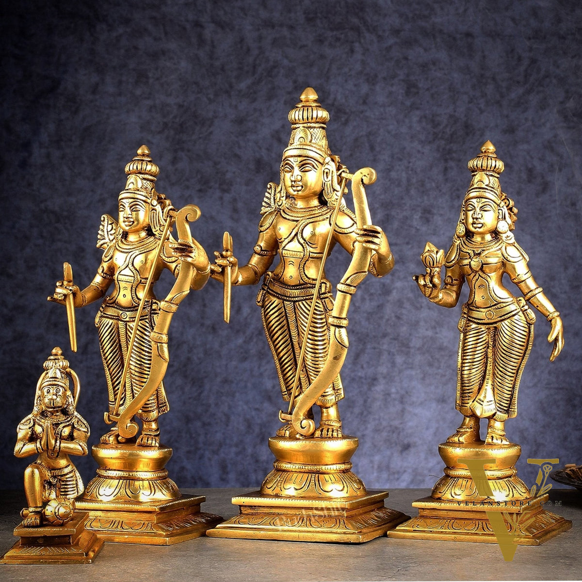 Brass Ram darbar Idols 12 inch