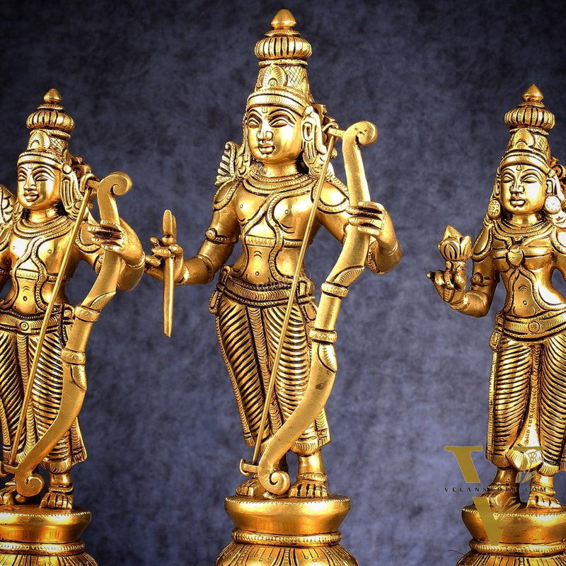 Brass Ram darbar Idols 12 inch