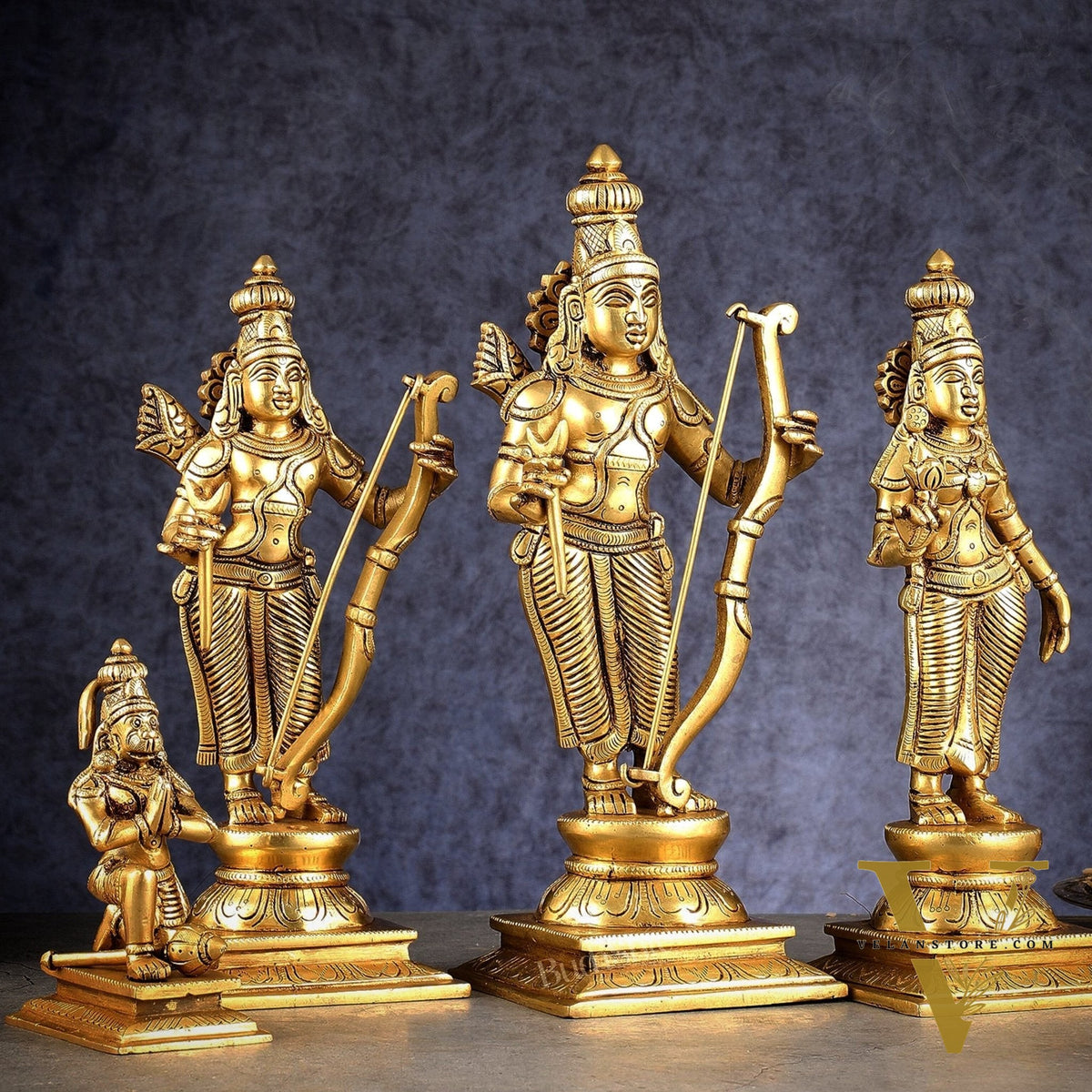Brass Ram darbar Idols 12 inch