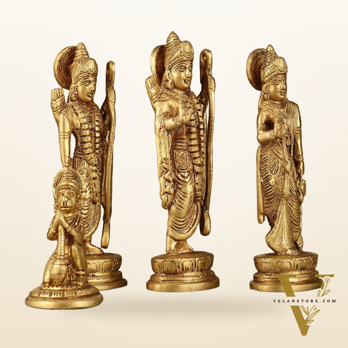 Brass Ram Darbar Idols - 6 Inch