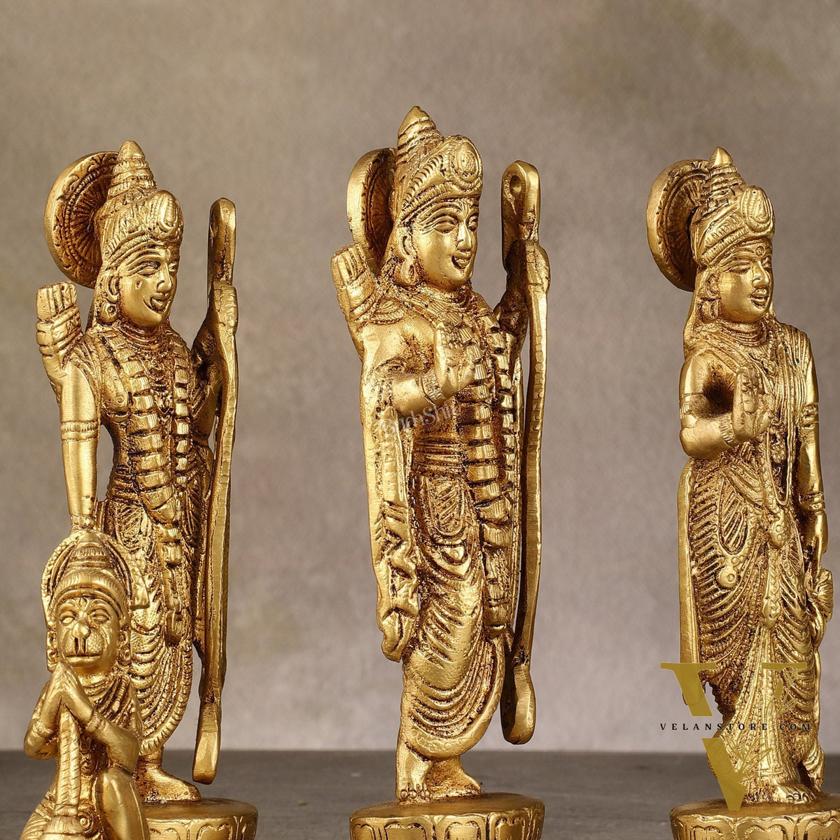 Brass Ram Darbar Idols - 6 Inch