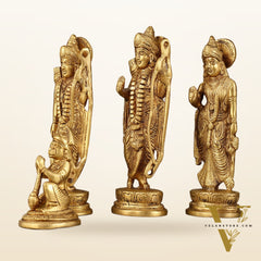Brass Ram Darbar Idols - 6 Inch