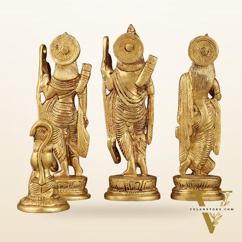 Brass Ram Darbar Idols - 6 Inch