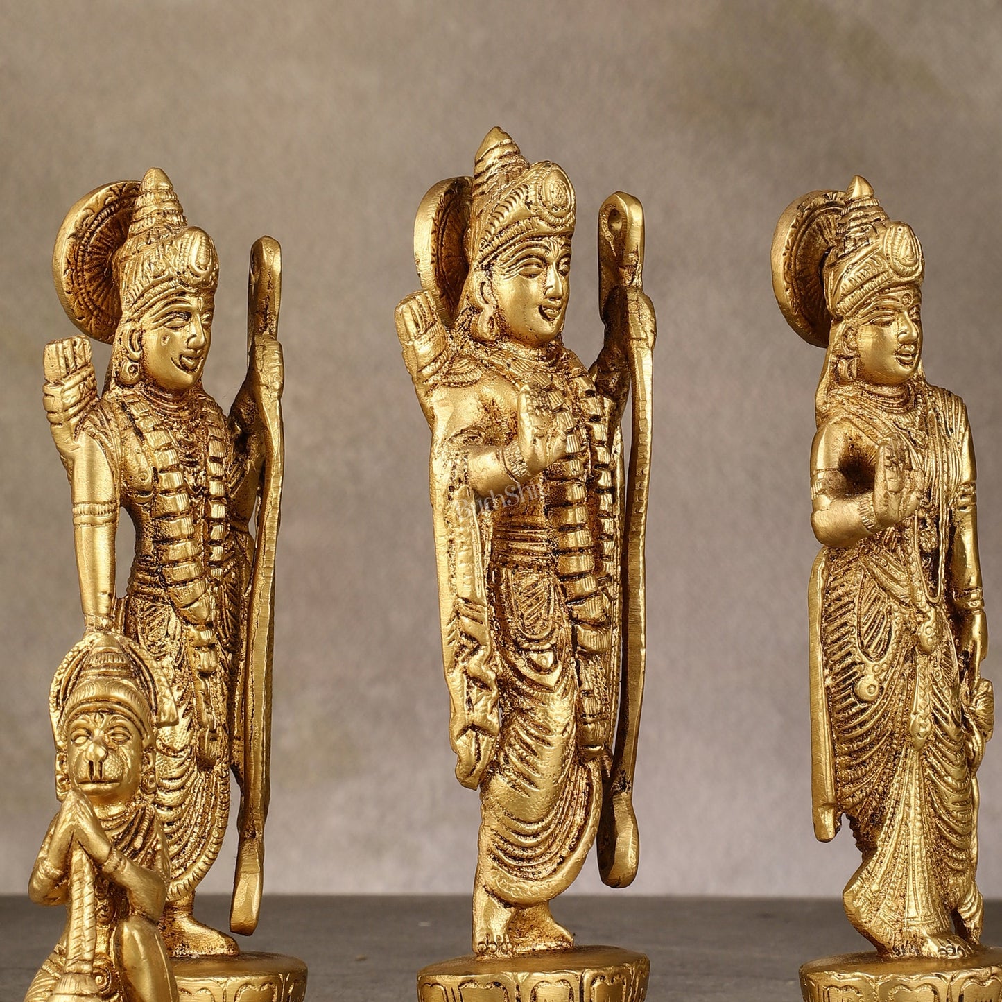 Brass Ram Darbar Idols - 6 Inch