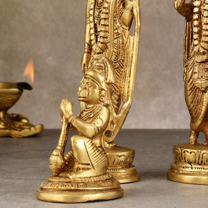 Brass Ram Darbar Idols - 6 Inch