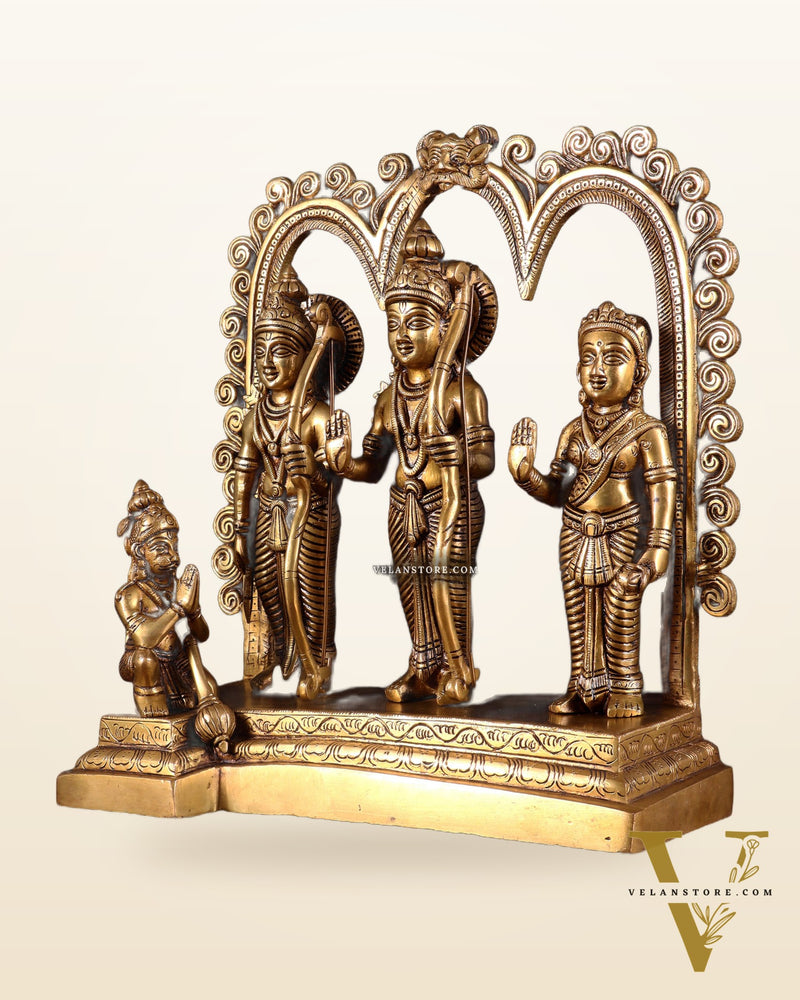 Brass Rama Darbar Idol - 12 inch