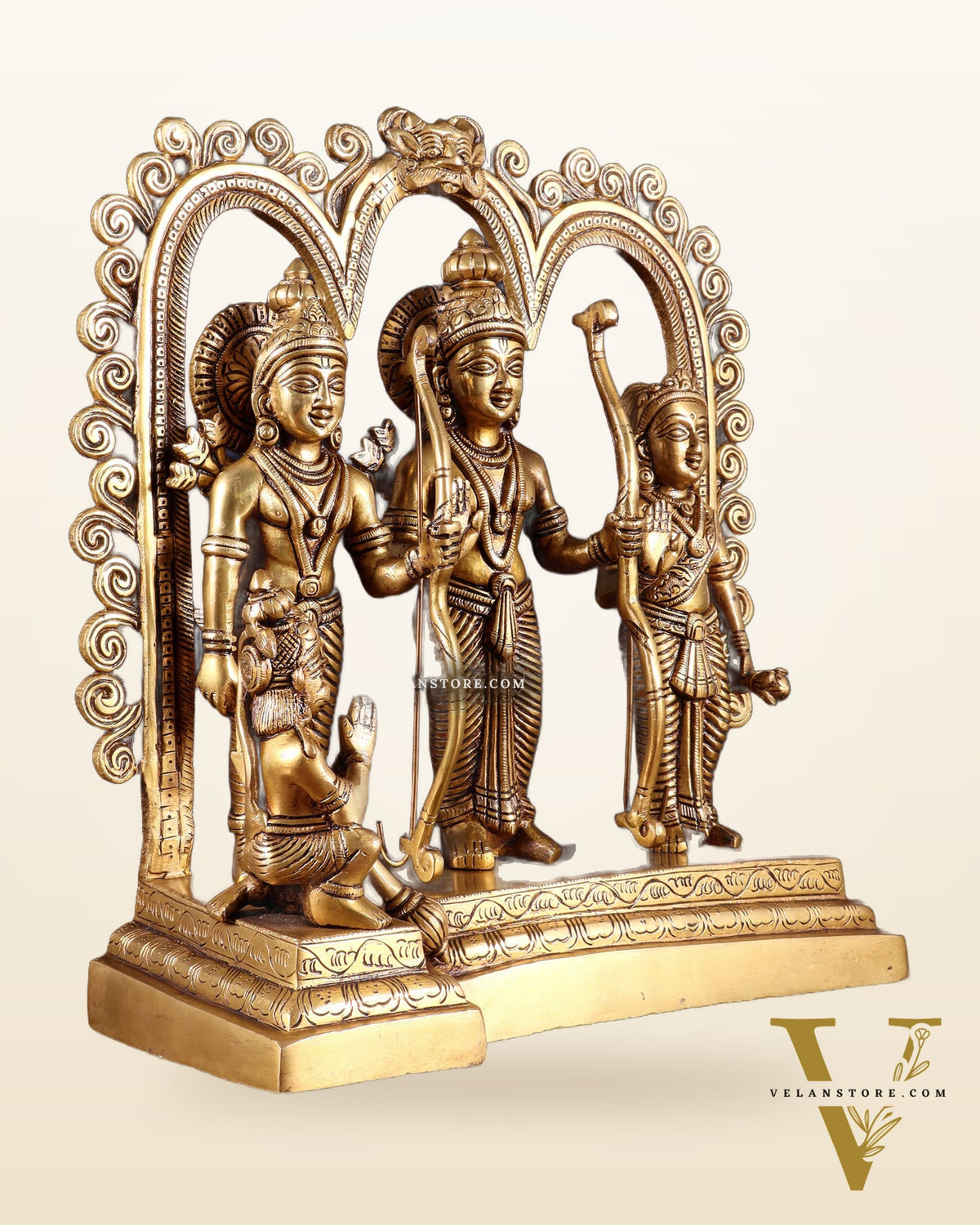 Brass Rama Darbar Idol - 12 inch