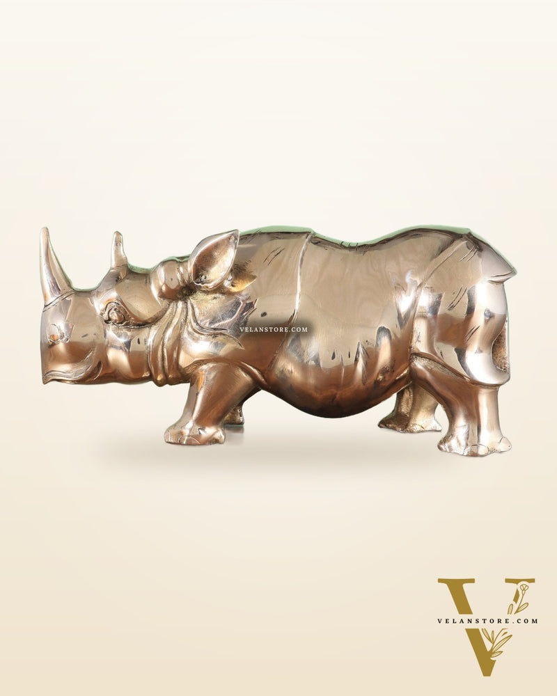 Brass Rhino Statue – Vastu & Feng Shui Recommended