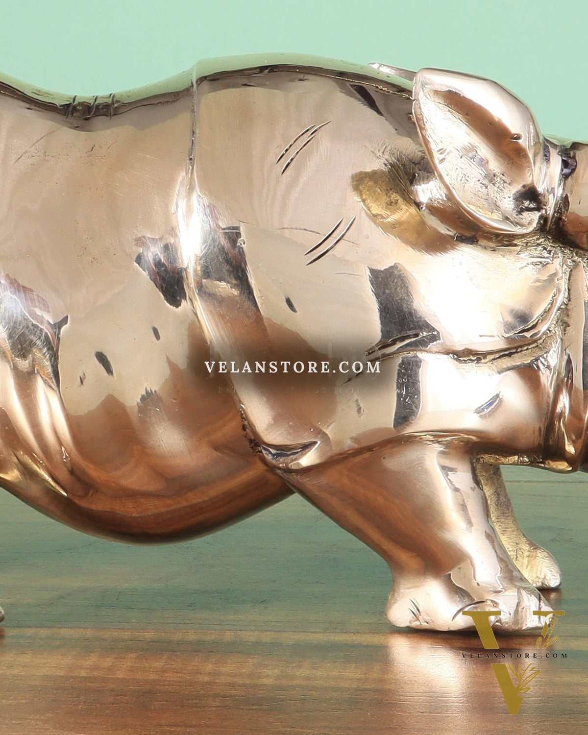 Brass Rhino Statue – Vastu & Feng Shui Recommended