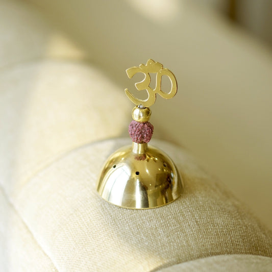 Brass Rudraksh Incense Stick ( Agarbatti ) Holder