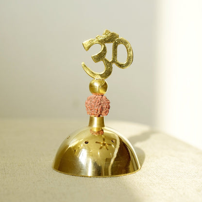 Brass Rudraksh Incense Stick ( Agarbatti ) Holder