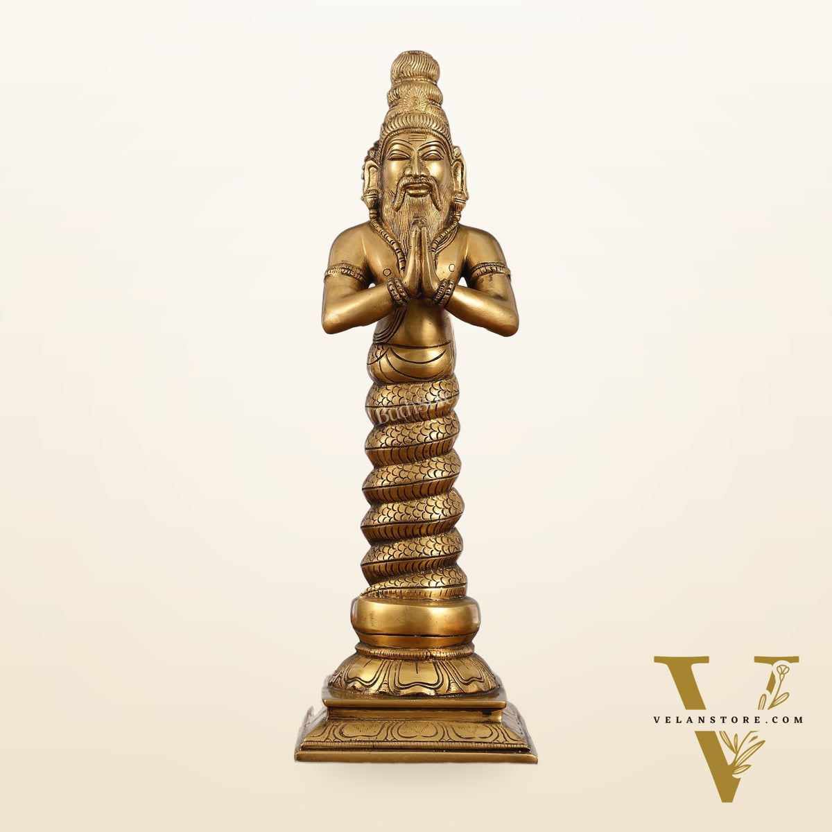 Brass Sage Patanjali Idol | Height 17.5 inch