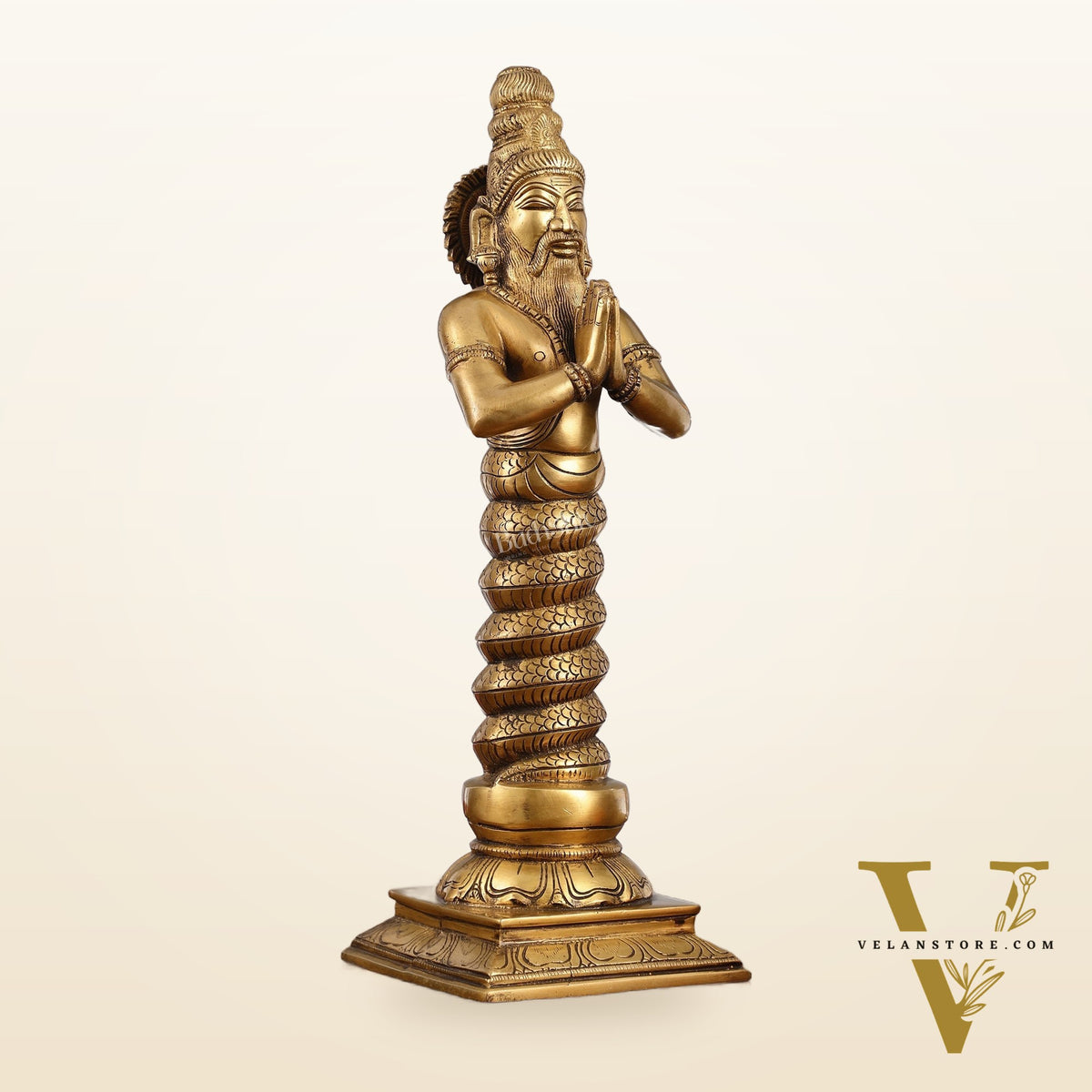 Brass Sage Patanjali Idol | Height 17.5 inch