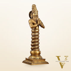 Brass Sage Patanjali Idol | Height 17.5 inch