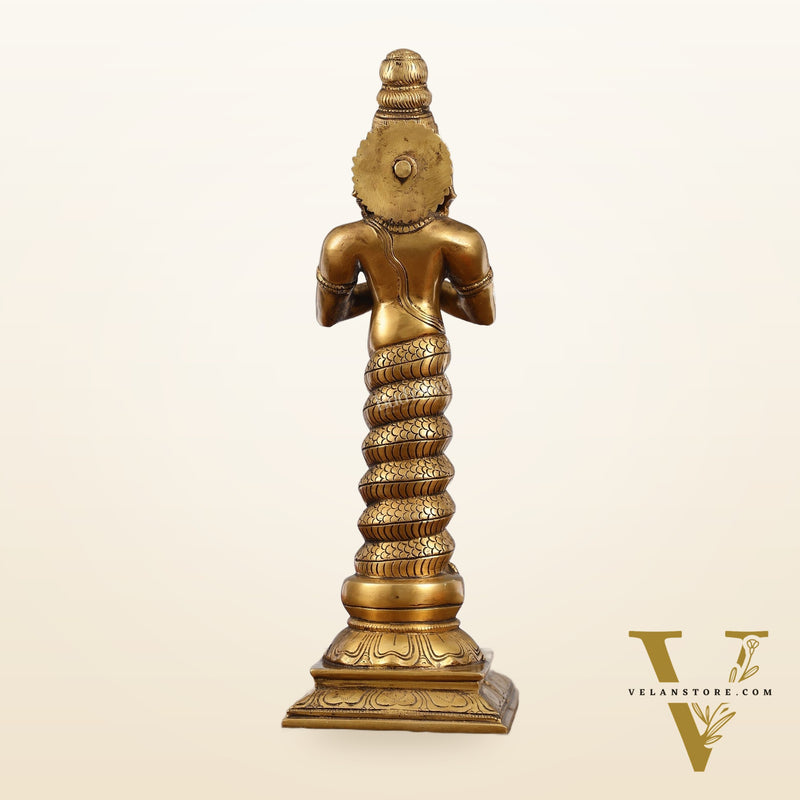 Brass Sage Patanjali Idol | Height 17.5 inch