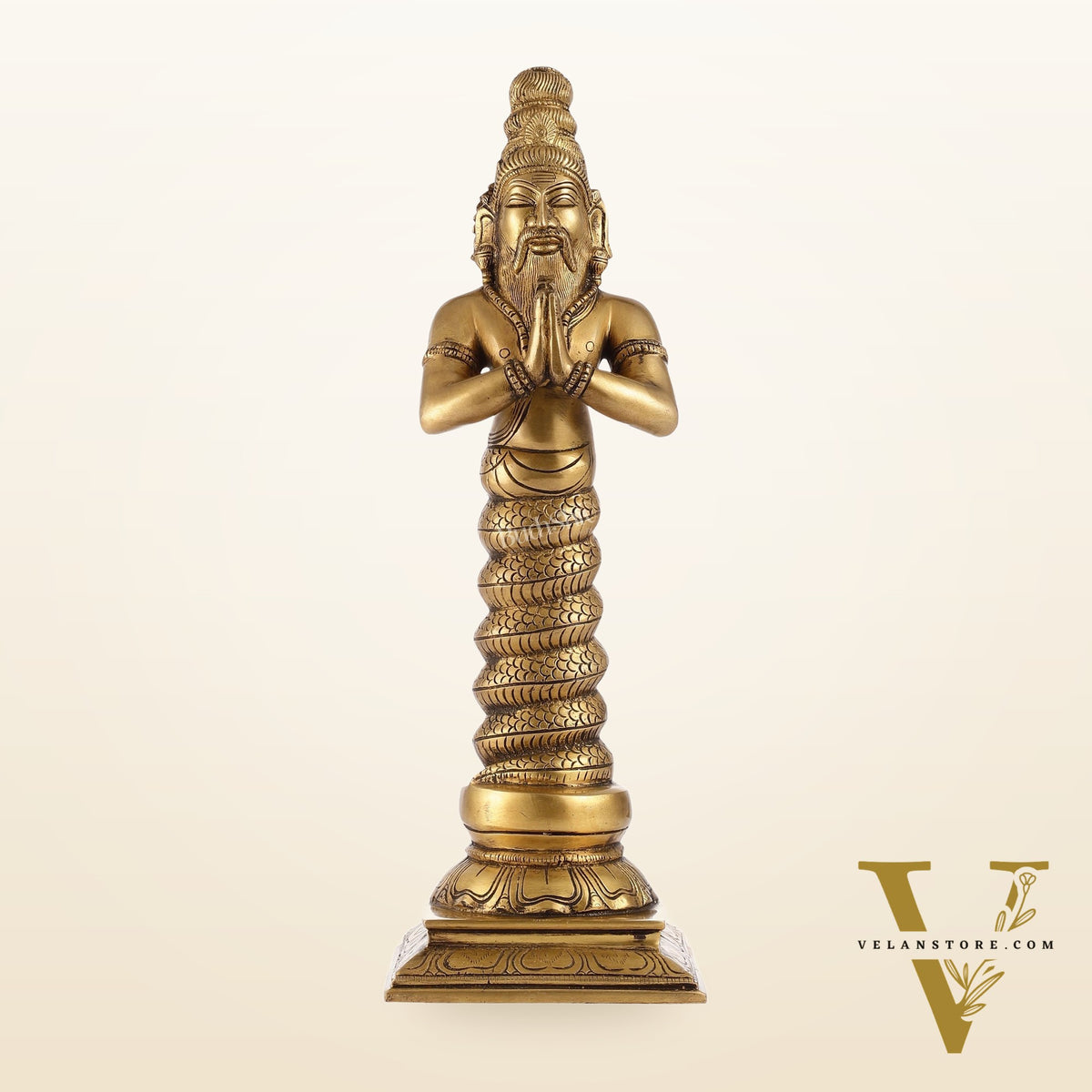Brass Sage Patanjali Idol | Height 17.5 inch