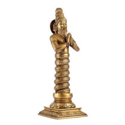 Brass Sage Patanjali Idol | Height 17.5 inch