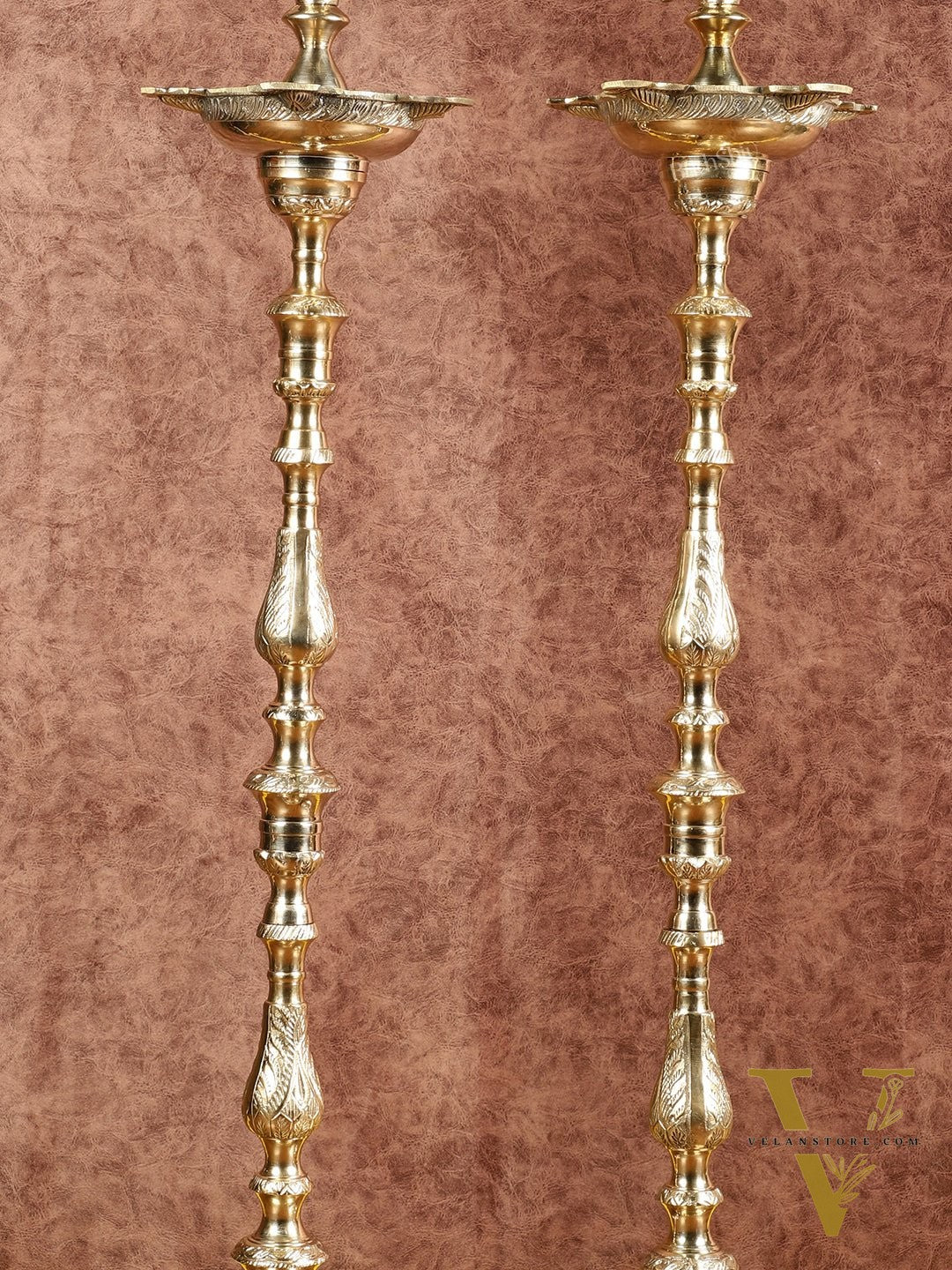 Brass Samai Peacock Inauguration Lamps 3 feet