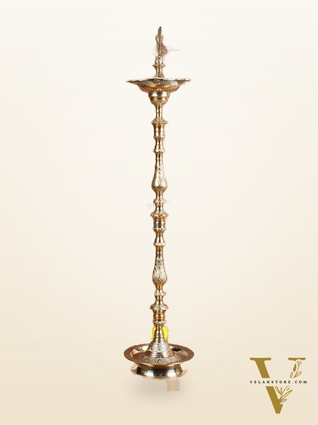 Brass Samai Peacock Inauguration Lamps 3 feet