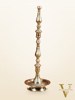 Brass Samai Peacock Inauguration Lamps 3 feet