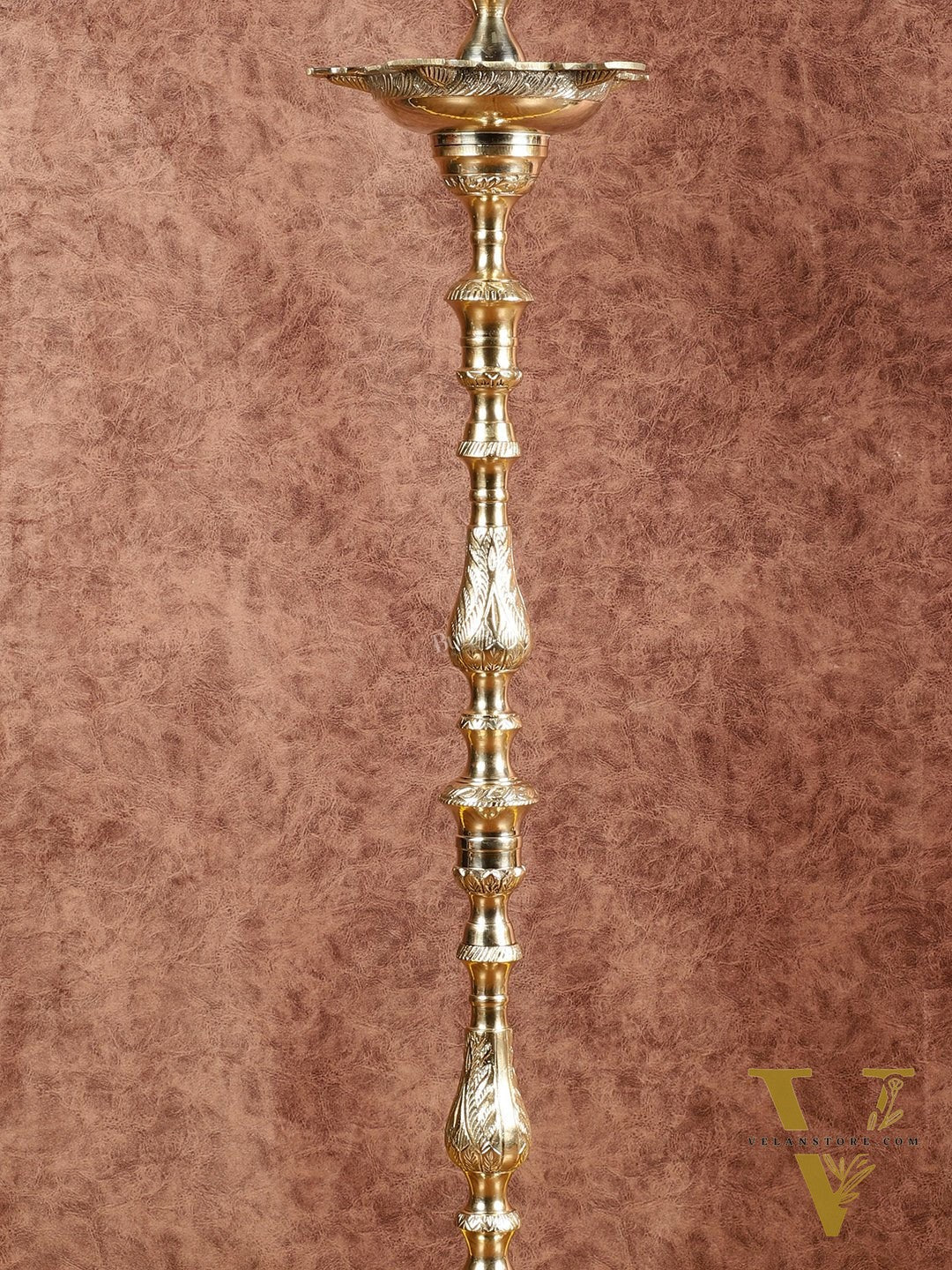 Brass Samai Peacock Inauguration Lamps 3 feet