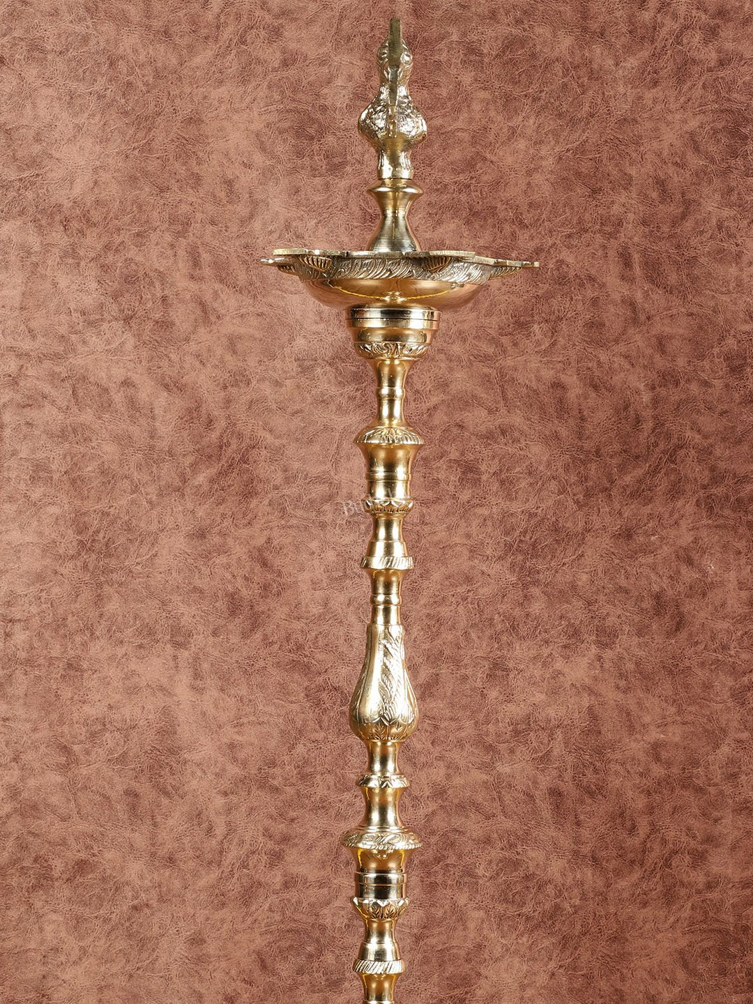 Brass Samai Peacock Inauguration Lamps 3 feet