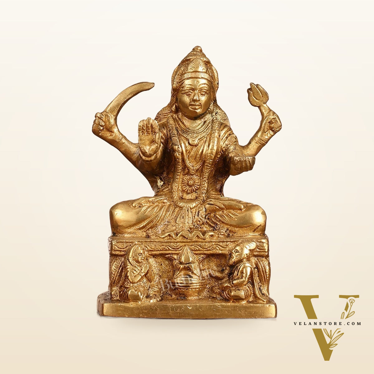 Brass Santoshi Mata Idol - 5.5 Inch