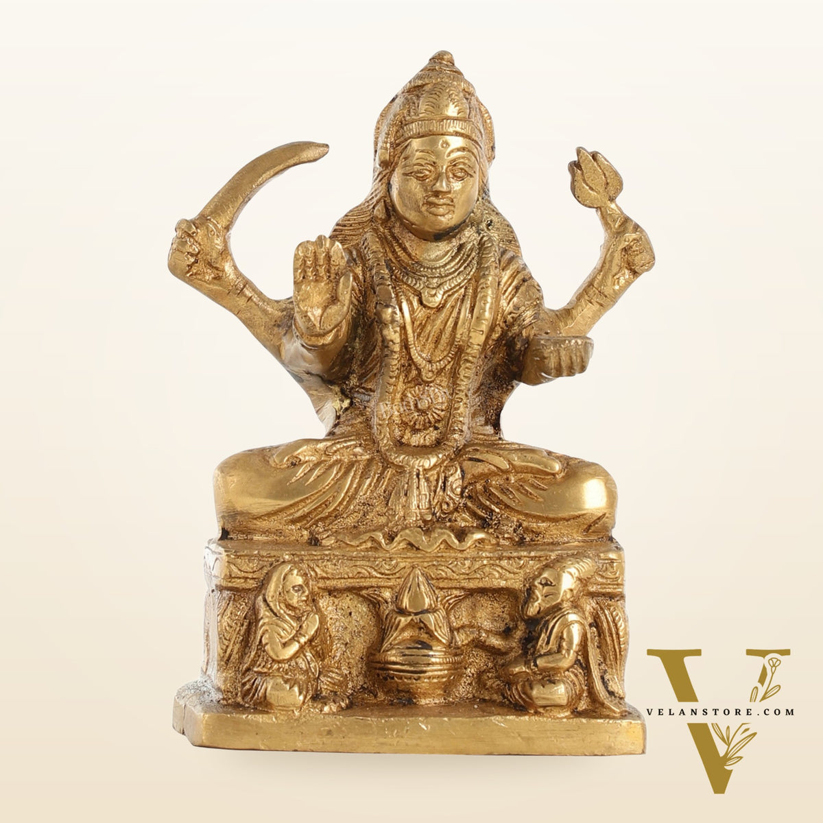 Brass Santoshi Mata Idol - 5.5 Inch