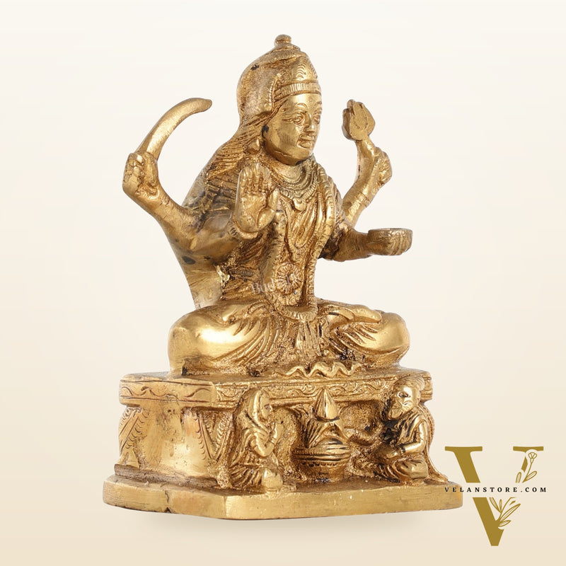 Brass Santoshi Mata Idol - 5.5 Inch