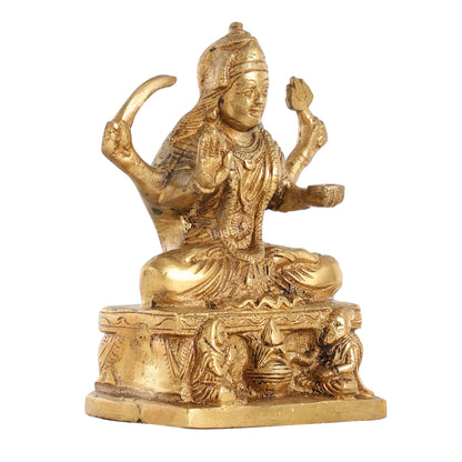 Brass Santoshi Mata Idol - 5.5 Inch