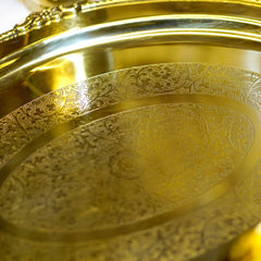 Brass Serving Tray with Handle