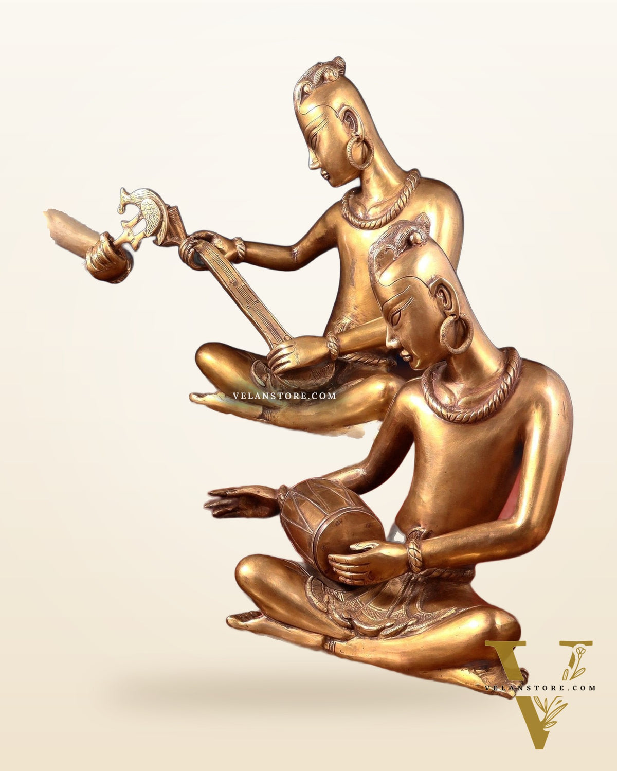 Brass Set of 4 Tansen Musicians – 18 Inch