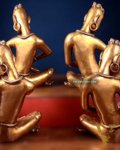 Brass Set of 4 Tansen Musicians – 18 Inch