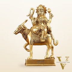 Brass Shani Dev Idol (Saturn) for Vastu & Pooja - 6 Inch Height