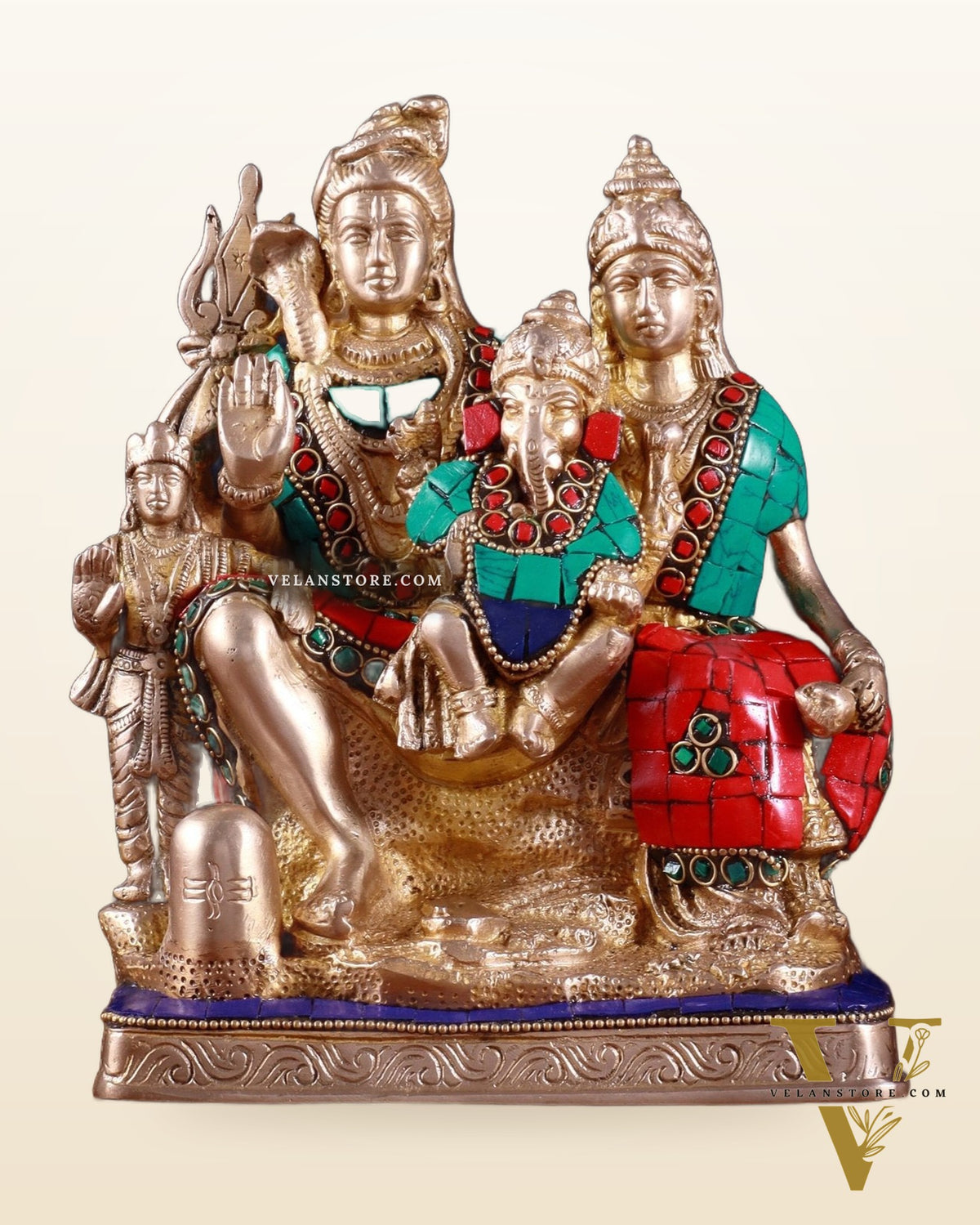 Brass Shiv Parivaar | 8" Height