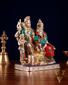 Brass Shiv Parivaar | 8" Height