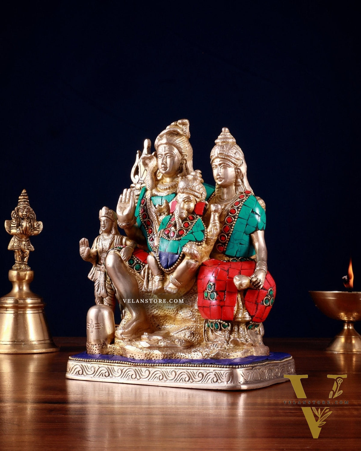 Brass Shiv Parivaar | 8" Height